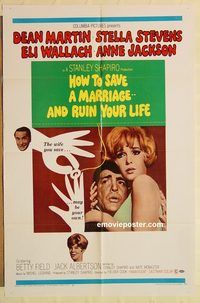 a741 HOW TO SAVE A MARRIAGE one-sheet movie poster '68 Dean Martin