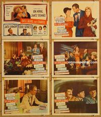b247 BELL, BOOK & CANDLE 6 movie lobby cards '58 James Stewart, Novak