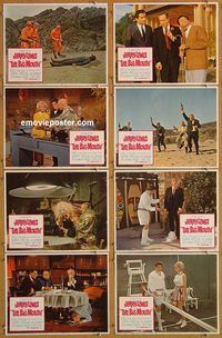 a948 BIG MOUTH 8 movie lobby cards '67 Jerry Lewis spy spoof!