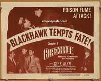 a203 BLACKHAWK Chap 9 title lobby card '52 serial from comic book!