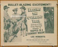 a206 BLAZING THE OVERLAND TRAIL Chap 5 title lobby card '56 serial