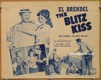 a207 BLITZ KISS title lobby card '41 El Brendel, comedy short!