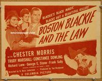 a216 BOSTON BLACKIE & THE LAW title lobby card '46 Chester Morris