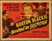 a217 BOSTON BLACKIE BOOKED ON SUSPICION title lobby card '45 Morris