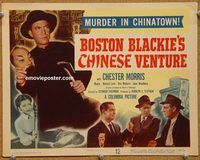 a218 BOSTON BLACKIE'S CHINESE VENTURE title lobby card '49 Morris
