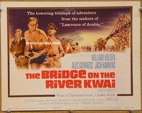 a221 BRIDGE ON THE RIVER KWAI title lobby card R63 William Holden