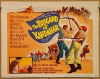 a222 BRIGAND OF KANDAHAR title lobby card '65 Hammer, Oliver Reed