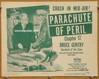 a223 BRUCE GENTRY DAREDEVIL OF THE SKIES Chap 12 title lobby card '49