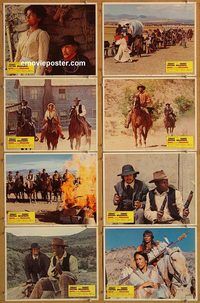 a960 BUCK & THE PREACHER 8 movie lobby cards '74 Sidney Poitier