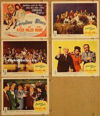 b269 CAROLINA BLUES 5 movie lobby cards '44 Kay Kyser, Ann Miller