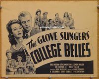 a239 COLLEGE BELLES title lobby card '42 Glove Slingers, boxing!