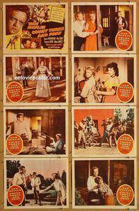 a979 COUNT THREE & PRAY 8 movie lobby cards '55 Van Helflin, Woodward