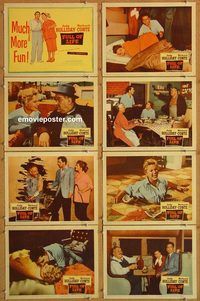 b012 FULL OF LIFE 8 movie lobby cards '57 Judy Holliday, Richard Conte