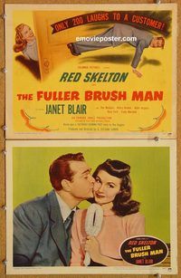 b401 FULLER BRUSH MAN 2 movie lobby cards '48 Red Skelton, Janet Blair
