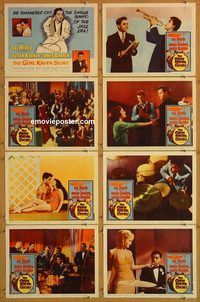 b018 GENE KRUPA STORY 8 movie lobby cards '60 Sal Mineo, jazz bio!