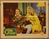 a468 GIRL IN THE CASE movie lobby card '44 Edmund Lowe, Janis Carter