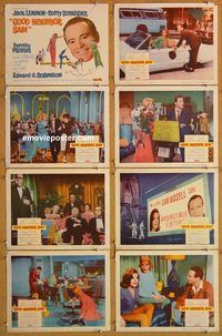 b026 GOOD NEIGHBOR SAM 8 movie lobby cards '64 Jack Lemmon, Schneider