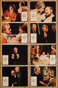 b034 HAMLET 8 movie lobby cards '70 Nicol Williamson, Faithfull