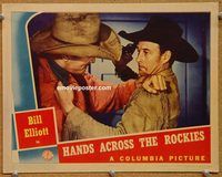 a474 HANDS ACROSS THE ROCKIES movie lobby card '41 Wild Bill Elliott