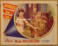 a477 HARVARD HERE I COME movie lobby card '42 Slapsie Maxie Rosenbloom