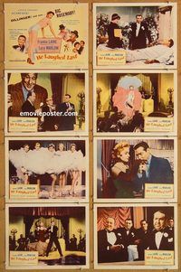b038 HE LAUGHED LAST 8 movie lobby cards '56 Blake Edwards, Laine