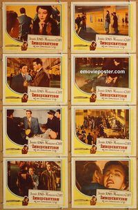 b047 INDISCRETION OF AN AMERICAN WIFE 8 movie lobby cards '54 DeSica