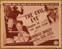 a292 IRON CLAW Chap 14 title lobby card '41 Charles Quigley, serial