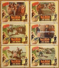 b253 JACK McCALL DESPERADO 6 movie lobby cards '53 George Montgomery