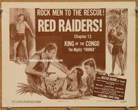 a300 KING OF THE CONGO Chap 13 title lobby card '52 Buster Crabbe