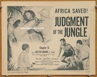 a301 KING OF THE CONGO Chap 15 title lobby card '52 Buster Crabbe