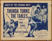a302 KING OF THE CONGO Chap 5 title lobby card '52 Buster Crabbe serial!