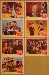 b228 KLONDIKE KATE 7 movie lobby cards '43 Ann Savage, Tom Neal