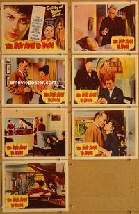 b229 LAST MAN TO HANG 7 movie lobby cards '56 Tom Conway, Sellars
