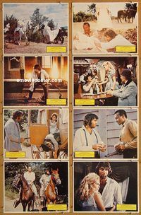 b064 LAST REBEL 8 movie lobby cards '71 Joe Namath, Woody Strode