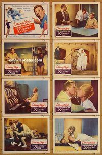 b083 MAN FROM THE DINERS' CLUB 8 movie lobby cards '63 Danny Kaye
