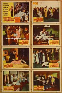 b085 MAN WHO TURNED TO STONE 8 movie lobby cards '57 Victor Jory