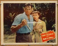 a510 MARK OF THE GORILLA movie lobby card #7 '50 Johnny Weissmuller