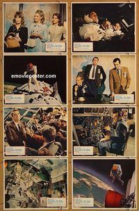 b087 MAROONED 8 movie lobby cards '69 Gregory Peck, Gene Hackman