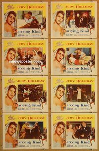 b088 MARRYING KIND 8 movie lobby cards '52 Judy Holliday, Aldo Ray