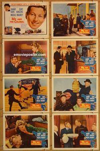 b091 ME & THE COLONEL 8 movie lobby cards '58 Danny Kaye, Jurgens