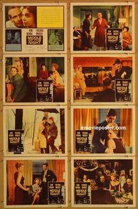 b095 MIDDLE OF THE NIGHT 8 movie lobby cards '59 Kim Novak, Chayefsky