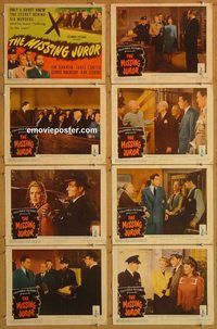 b098 MISSING JUROR 8 movie lobby cards '44 Budd Boetticher, Bannon