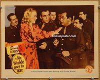 a518 MR WINKLE GOES TO WAR movie lobby card '44 Edward G. Robinson