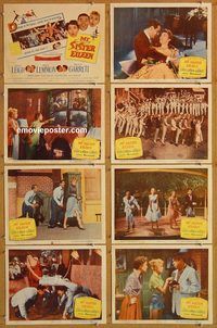 b104 MY SISTER EILEEN 8 movie lobby cards '55 Janet Leigh, Lemmon
