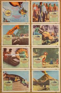 b105 MYSTERIOUS ISLAND 8 movie lobby cards '61 Ray Harryhausen