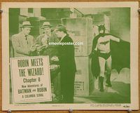 a521 NEW ADVENTURES OF BATMAN & ROBIN Chap 8 movie lobby card '49 Lowery