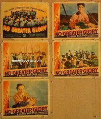 b277 NO GREATER GLORY 5 movie lobby cards '34 Frank Borzage, Breakston