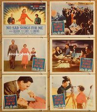 b258 NO SAD SONGS FOR ME 6 movie lobby cards '50 Margaret Sullavan