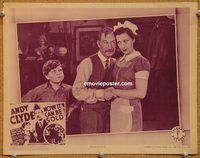 a525 NOW IT CAN BE SOLD movie lobby card '39 Andy Clyde, Tommy Bond