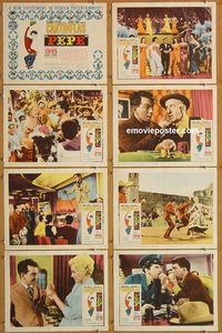b119 PEPE 8 movie lobby cards '61 Cantinflas, all-star cast comedy!